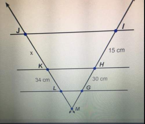 What is the length of x according to the two-transversal proportionality corollary?  a.