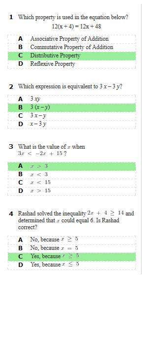 Igot some questions that i answered in math can any of you check my work for brainliest?