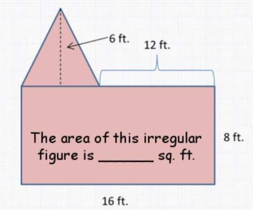 Can some me it find the area of an irregular figure
