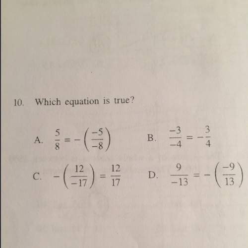 Which equation is true? (press to view photo)