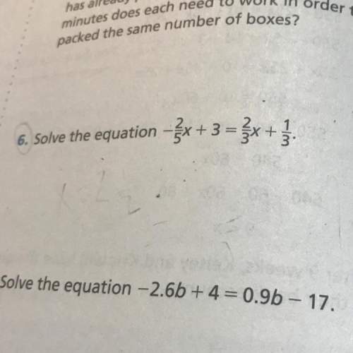Solve the equation for numbers 6 and 7