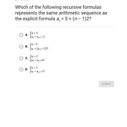 Which of the following recursive formulas represents the same arithmetic sequence as the explicit fo