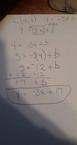 Could some one check my answer for making an equation for a parallel line and tell me if it is righ