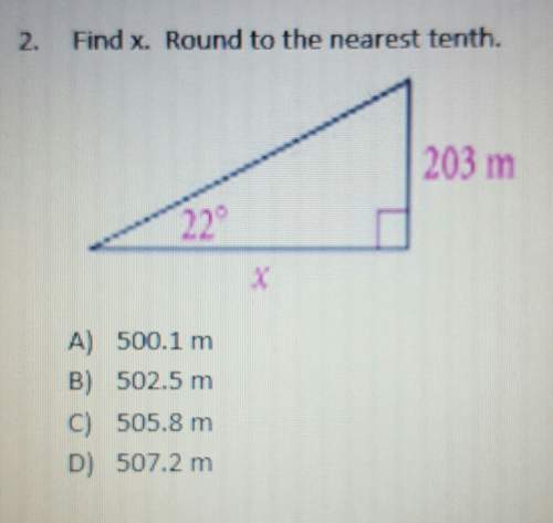 Find x. round to the nearest tenth. may you show steps so i know how to do it.