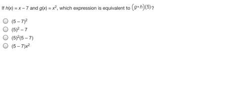Which expression is equivalent to (g*h)(5)?