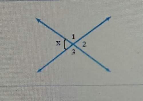 If x=47° find the measures of angles 1, 2, 3
