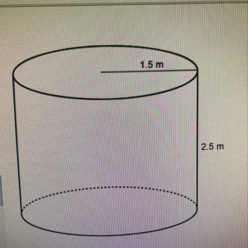What is the exact volume of the cylinder? enter your answer in terms of pi