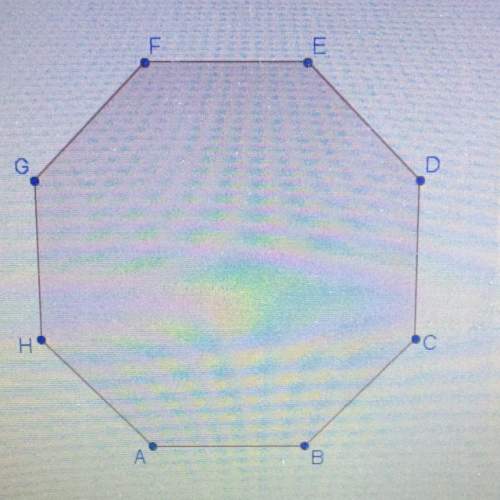 Regular octagon abcdefgh rotates 360 degrees clockwise about its center. after how many 45 degree in