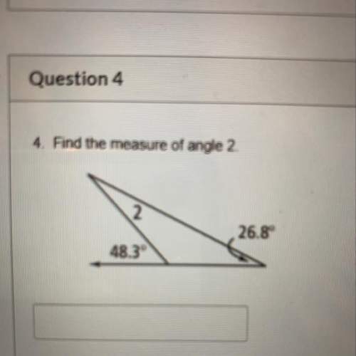 Find measure of angle 2 ?  in picture