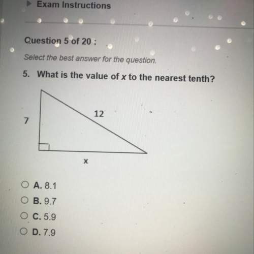 5. what is the value of x to the nearest tenth?  12
