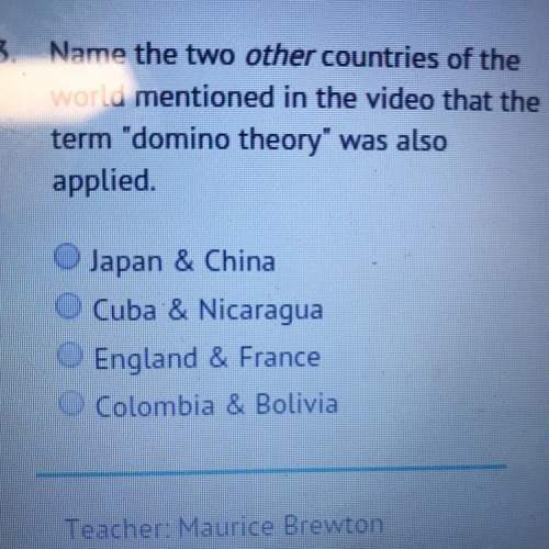 Name the two other countries of the world mentioned in the video that the term "domino t