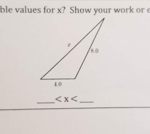 What is the range of possible values for x?