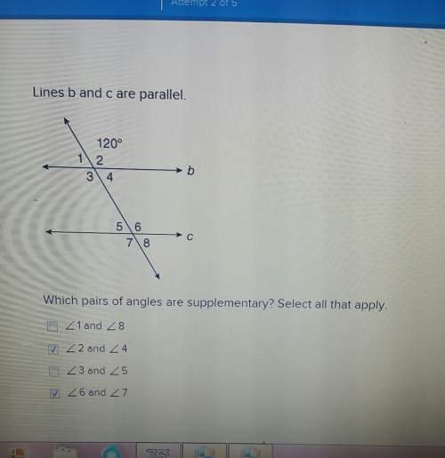 Which pairs of angles are supplementary
