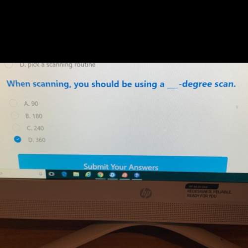When scanning you should be using a - degree scan.