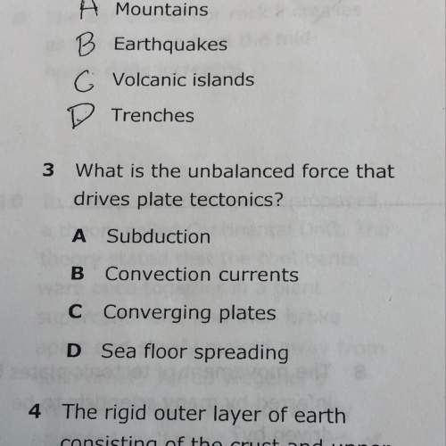 What is the unbalanced force that drives plate tectonics