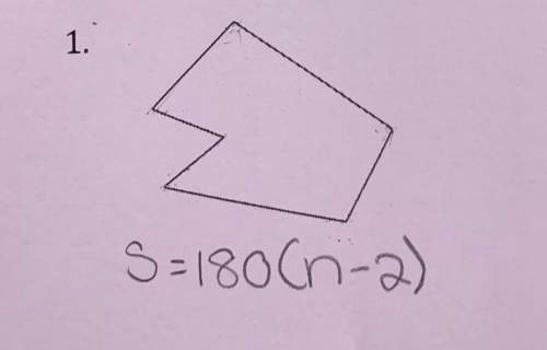 Find the angle sum of the irregular polygon using the formula s= 180(n-2).