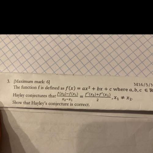 How do you show that? i found the derivative which is 2ax+b but how to you show the xs don’t equal