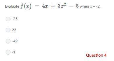 Q1: if r = 9, b = 5, and g = -6, what does (r + b - g)(b + g) equal?  -14 -
