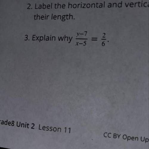 What is the answer to 3. y-7 over x-5 =2over 6