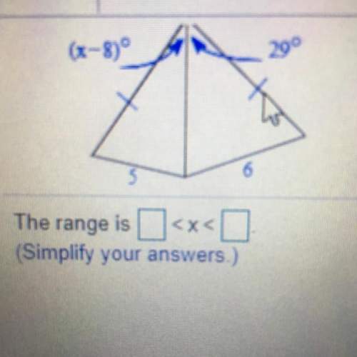 Find the range of possible values for x