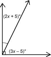Need asap  what are the measures of the two angles in the figure below?  s