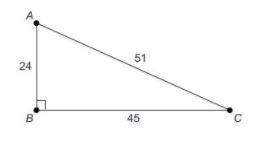 What is the trigonometric ratio for cosc ?  enter your answer, as a simplified fraction