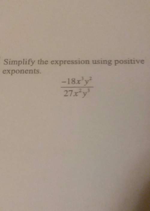 Simplify the expression using positive exponents.
