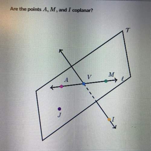 Are the points a,m, and i coplanar? yes or no?