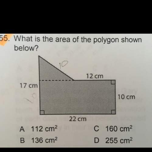What is the area of the polygon shown below?