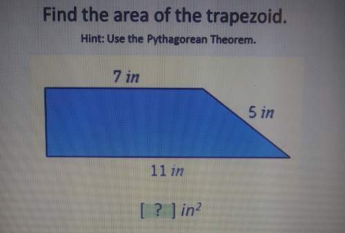 Find the area of the trapezoid. explain.