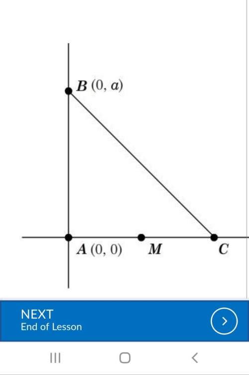 Picture below1.abc is a right isosceles triangle, and m is the midpoint of ac.what