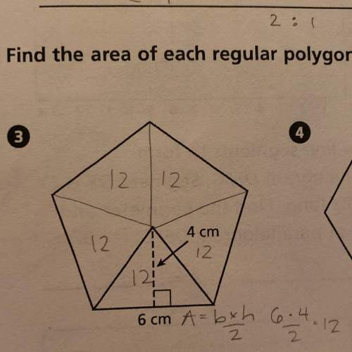 Find the area of each regular polygon