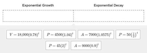 Which equations represent exponential growth?  which equations represent exponential dec