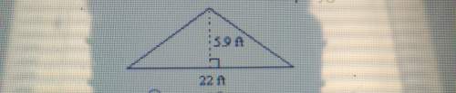 Find the area of the polygon a) 64.9ft^2b) 129.8ft^2c) 27.9ft^2d) 33.8ft^2