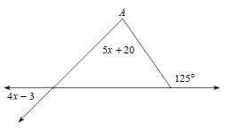 2. find the measure of angle a. make sure to show all work.     