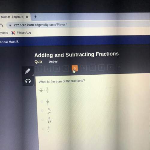 What is the sum of the fractions?