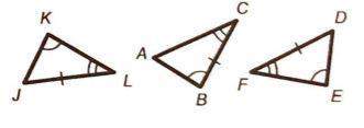 Which two triangles are congruent by aas? explain