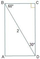 (10th grade geomtry pls pls ) the diagonal of rectangle abcd measures 2 inches in length
