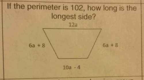 If the perimeter is 102, how long is the longest side? ☆☆☆