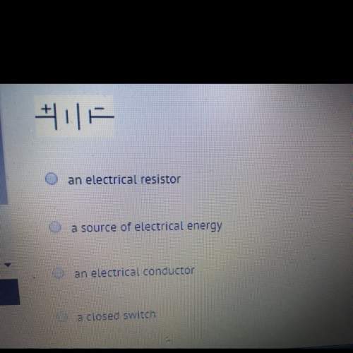 In the circuit diagram what does the symbol made of two long lines and two short lines with a positi