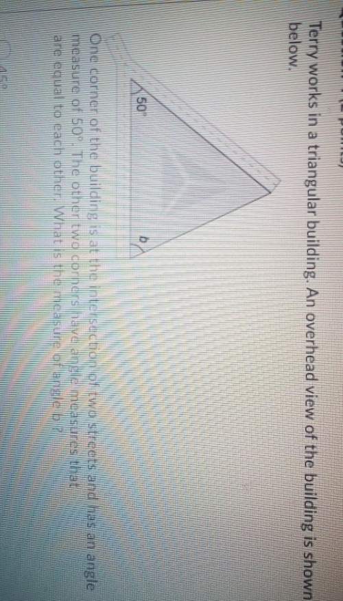 What is the measurement of the angle b. explain.