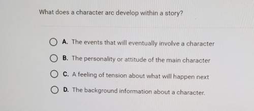 What does a character arc develop within a story?