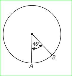 The circumference of the circle in the above figure is 128 ft. what is the length of ab?