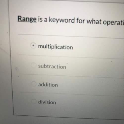 Range is a keyword for what operation in math
