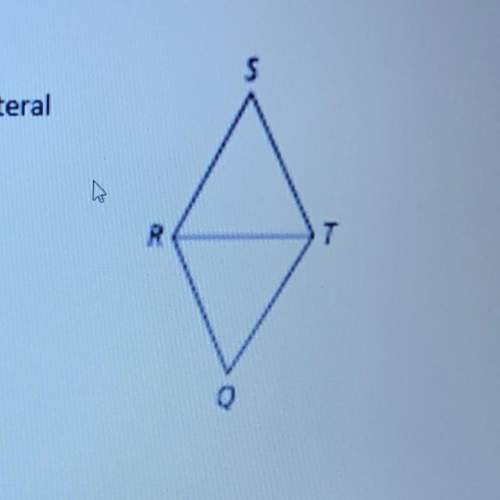 Write a 2-column or flowchart proof showing a rhombus is a quadrilateral with four congruent s