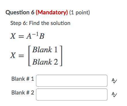 Sos pls  solve the system of equations using matrices 4x+2y=10 x−y=13&lt;
