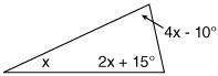 What type of triangle is shown?  equiangular triangle acute triangle