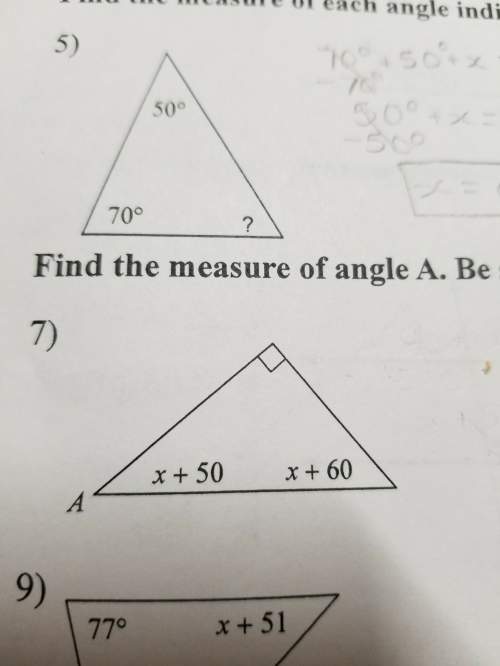 How do you solve for angle a?