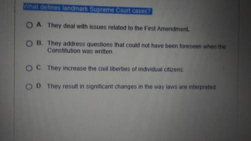 What defines landmark supreme court cases