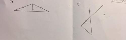 Determine if the two triangles are congruent. if they are state how you know. i have two